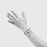 Bracciale multigiro in pelle marrone